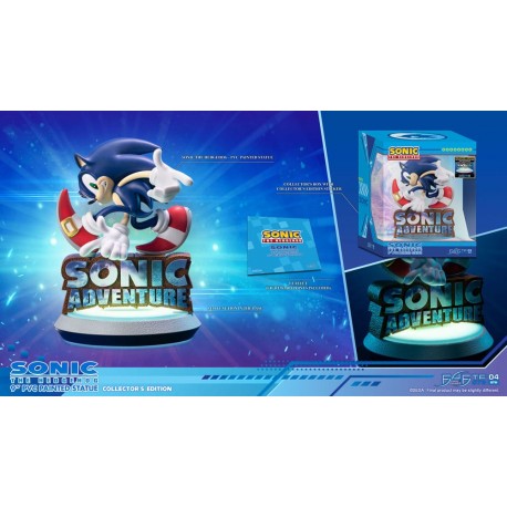 FIRST 4 FIGURE -  SONIC ADVENTURE - SONIC THE HEDGEHOG STATUE PVC COLLECTOR